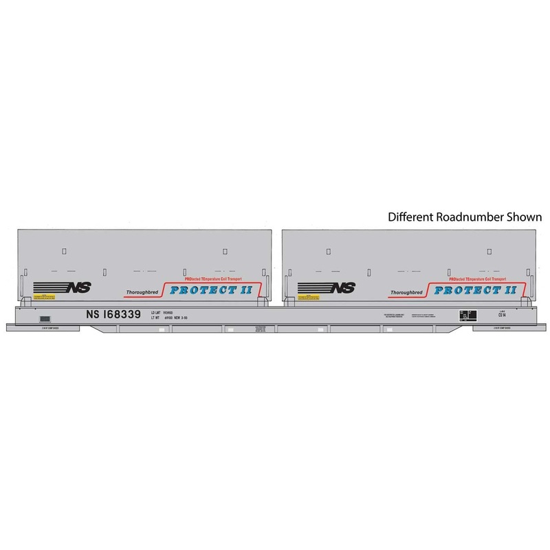 Walthers Proto 920-105256 HO Scale 50' Evans Cushion Coil Car Norfolk Southern NS 168346