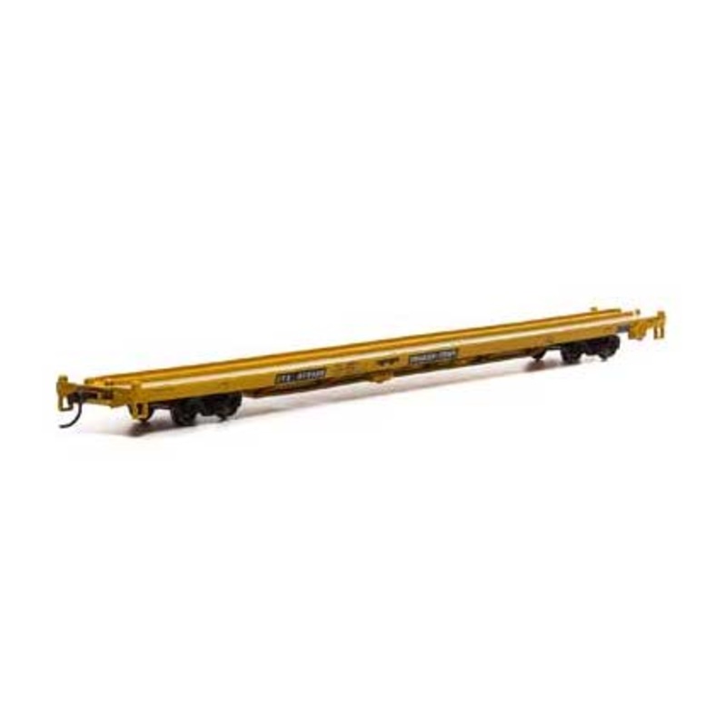 Athearn 27629 HO Scale 85' Flatcar Trailer Train Yellow TTX 473439