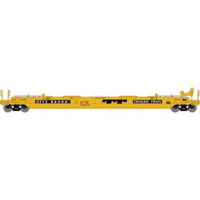 Athearn 7426 HO Scale 48' Husky Stack Well Car Trailer Train DTTX 56068