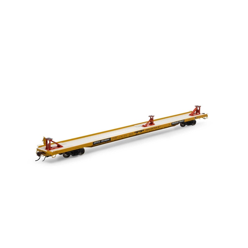 Athearn Genesis G69599 HO Scale F89-F TOFC Flatcar Trailer Train Yellow RTTX 151894
