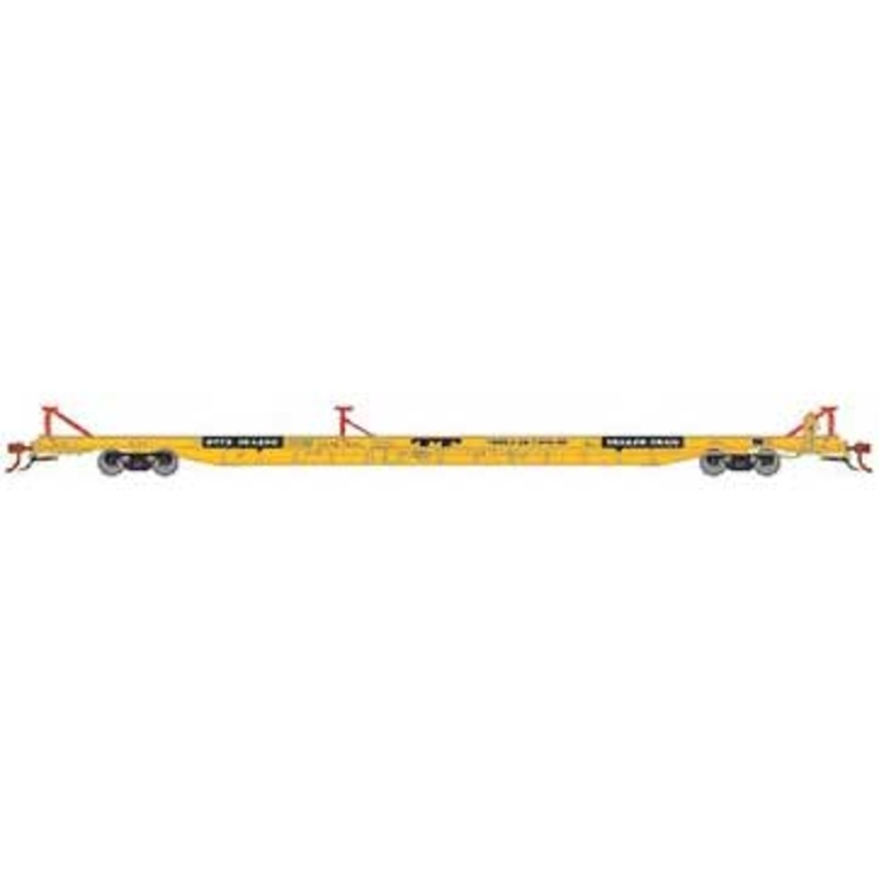 Athearn Genesis G69601 HO Scale F89-F TOFC Flatcar Trailer Train Yellow RTTX 154350