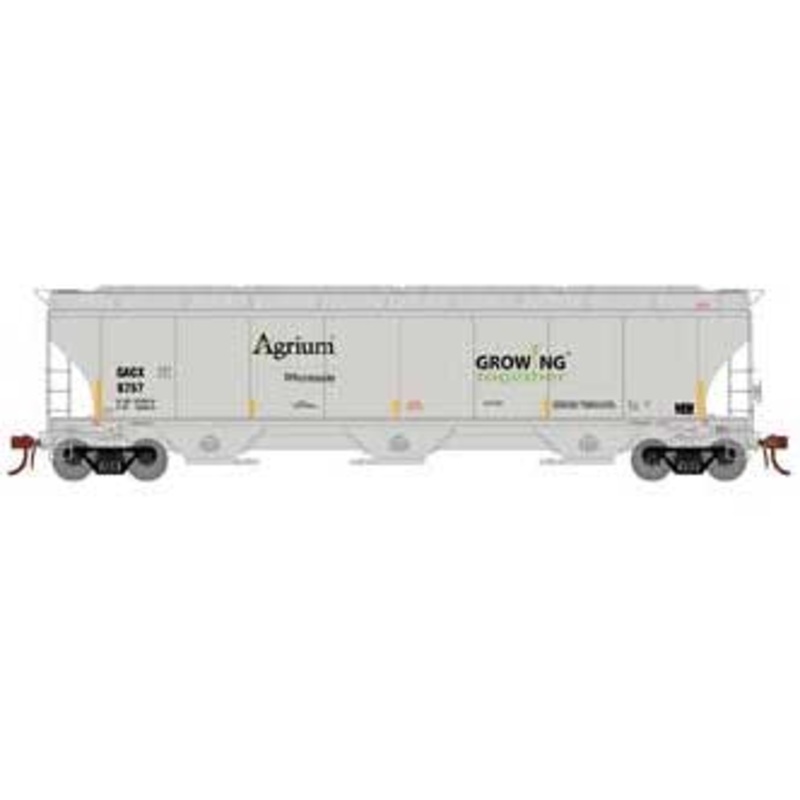Athearn Genesis G89990 HO Scale Trinity 3 Bay Covered Hopper Agrium GACX 6757