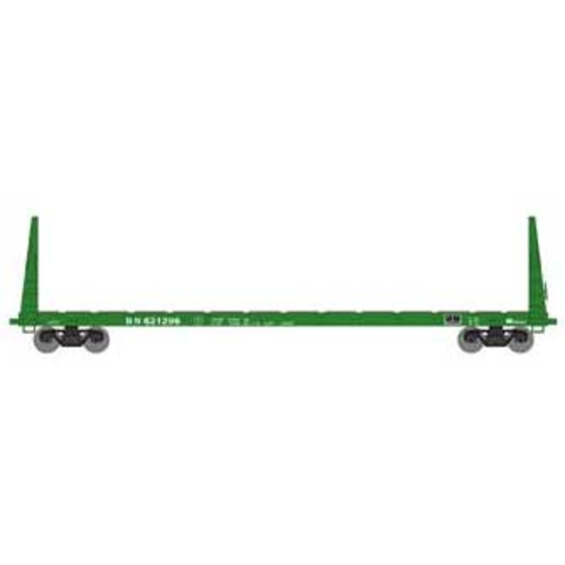 Athearn HO 90539 60' Bulkhead Flatcar Burlington Northern BN 621296