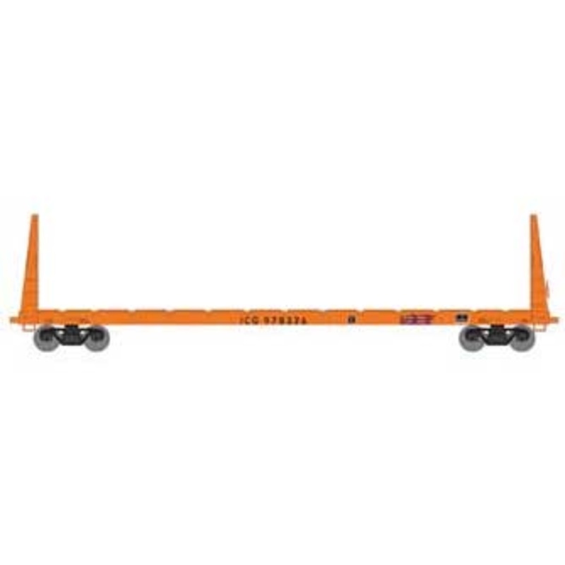 Athearn HO 90546 60' Bulkhead Flatcar Illinois Central Gulf ICG 978326
