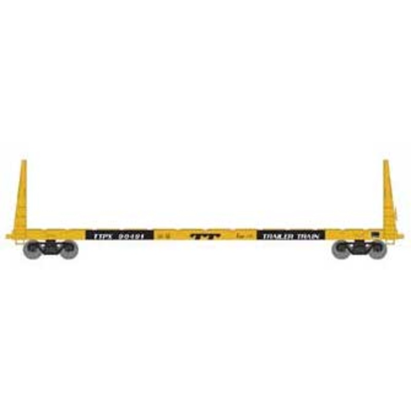 Athearn HO 90554 60' Bulkhead Flatcar Trailer Train TT 90491