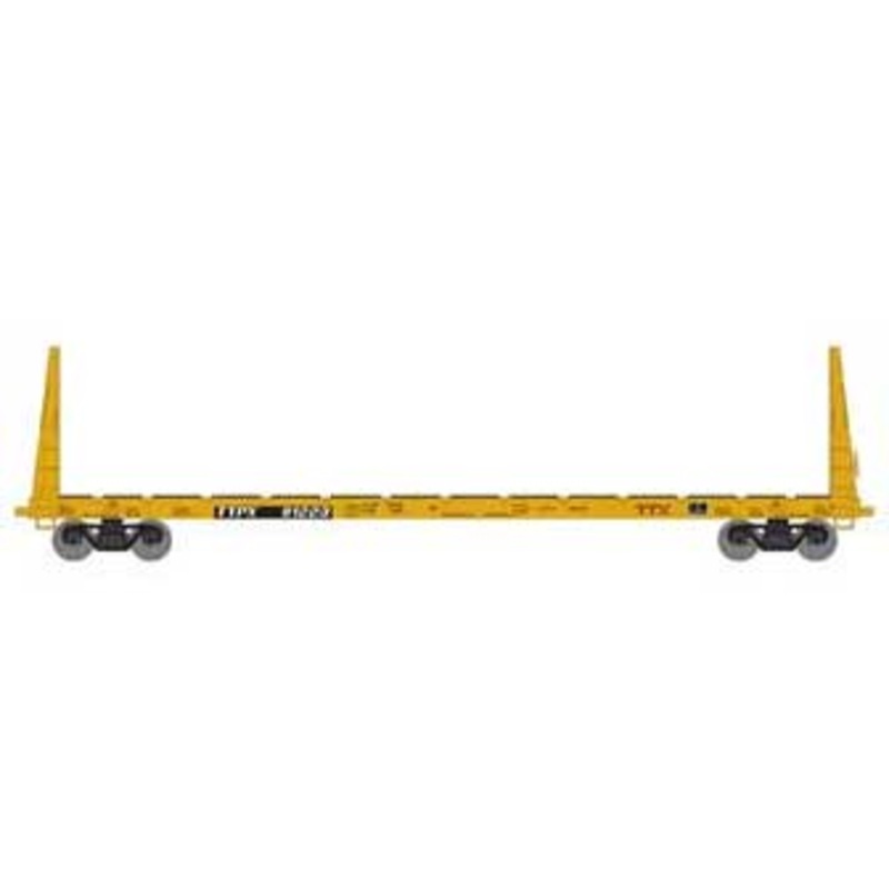 Athearn HO 90557 60' Bulkhead Flatcar TTX Red Logo 81223