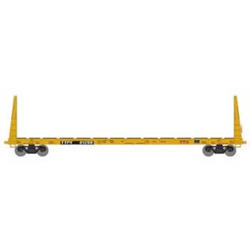 Athearn HO 90558 60' Bulkhead Flatcar TTX Red Logo 81255