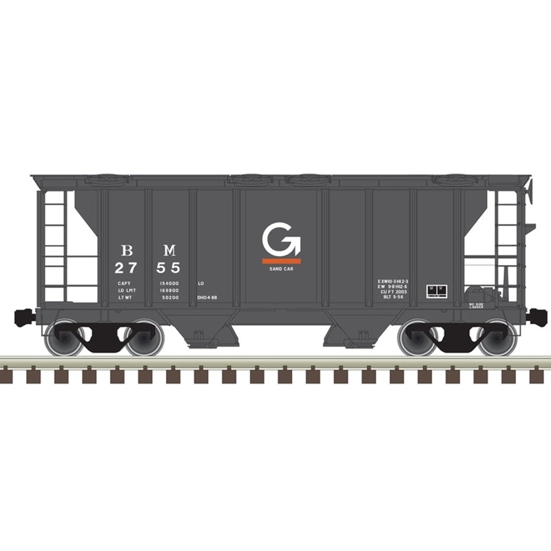 Atlas Trainman 20006549 HO Scale PS-2 Covered Hopper Guilford B&M 2755