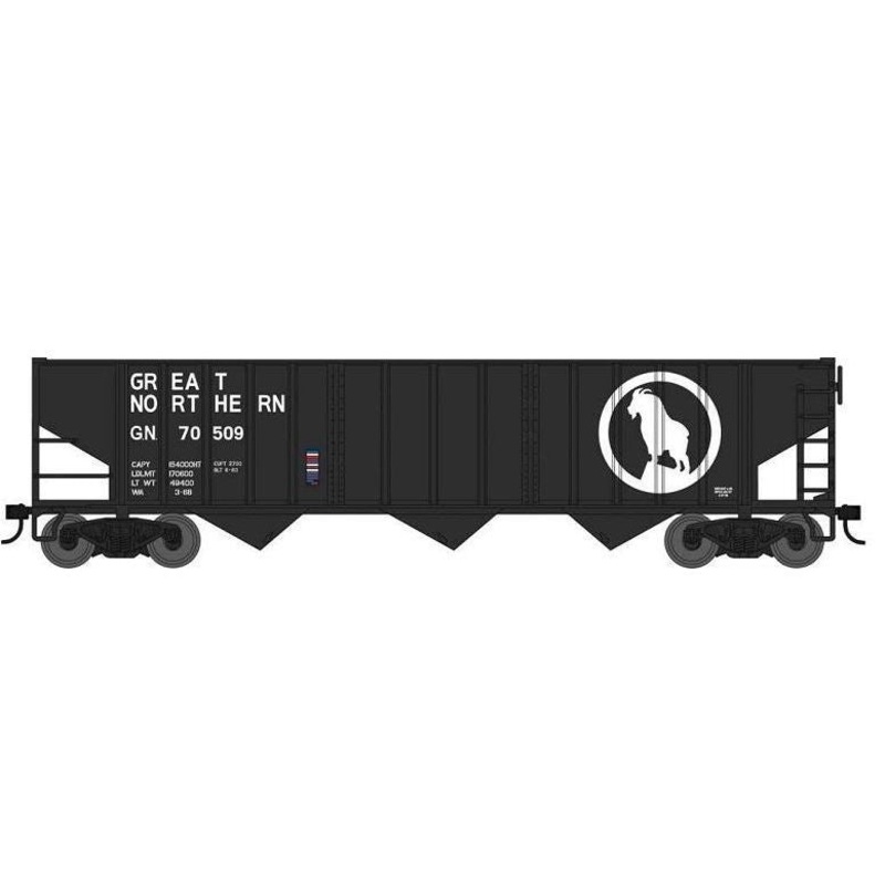 Bowser 42489 HO Scale 70 Ton 3-Bay Hopper Great Northern GN 70522