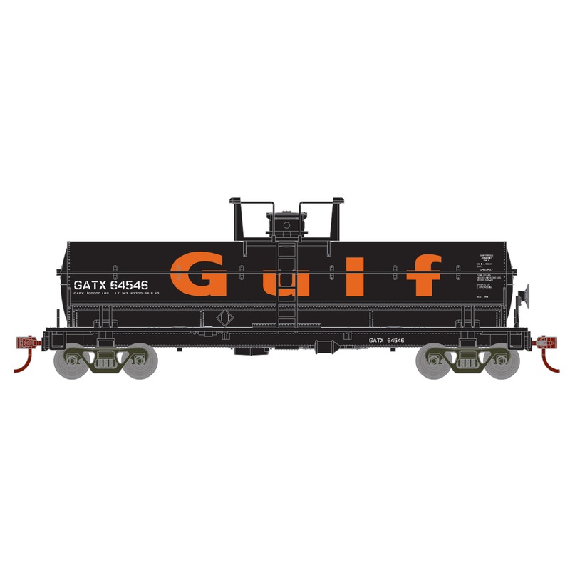 Roundhouse 1107 HO Scale Chemical Tank Car Gulf GATX 64549