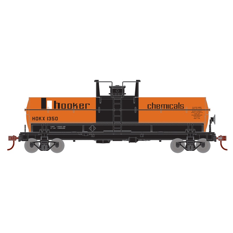 Roundhouse 1123 HO Scale Chemical Tank Car Hooker HOKX 1377