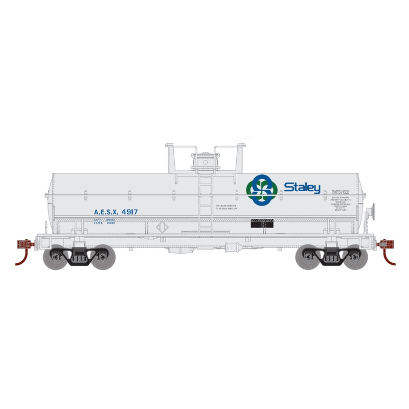 Roundhouse 1127 HO Scale Chemical Tank Car Hooker Staley AESX 4925