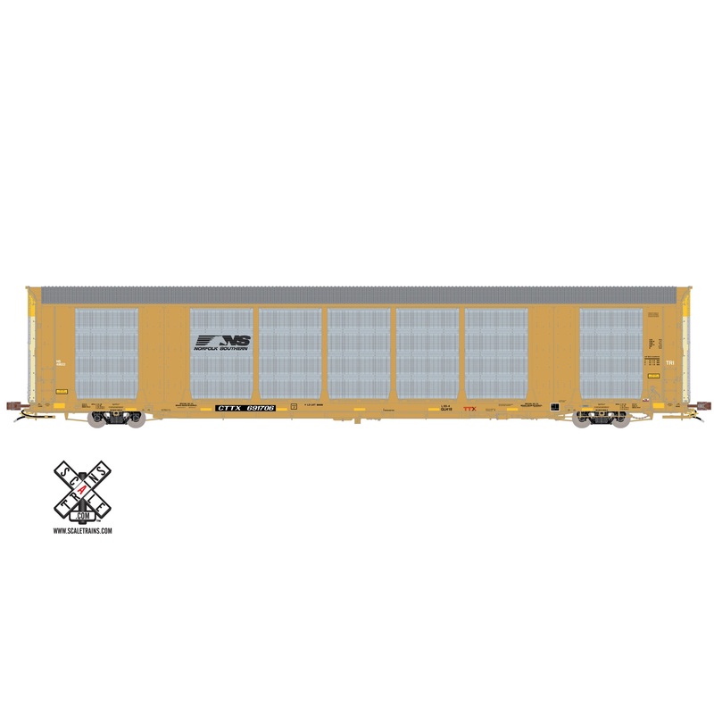 ScaleTrains Rivet 32769 HO Scale Gunderson Multi-Max Autorack Norfolk Southern NS/CTTX 691706