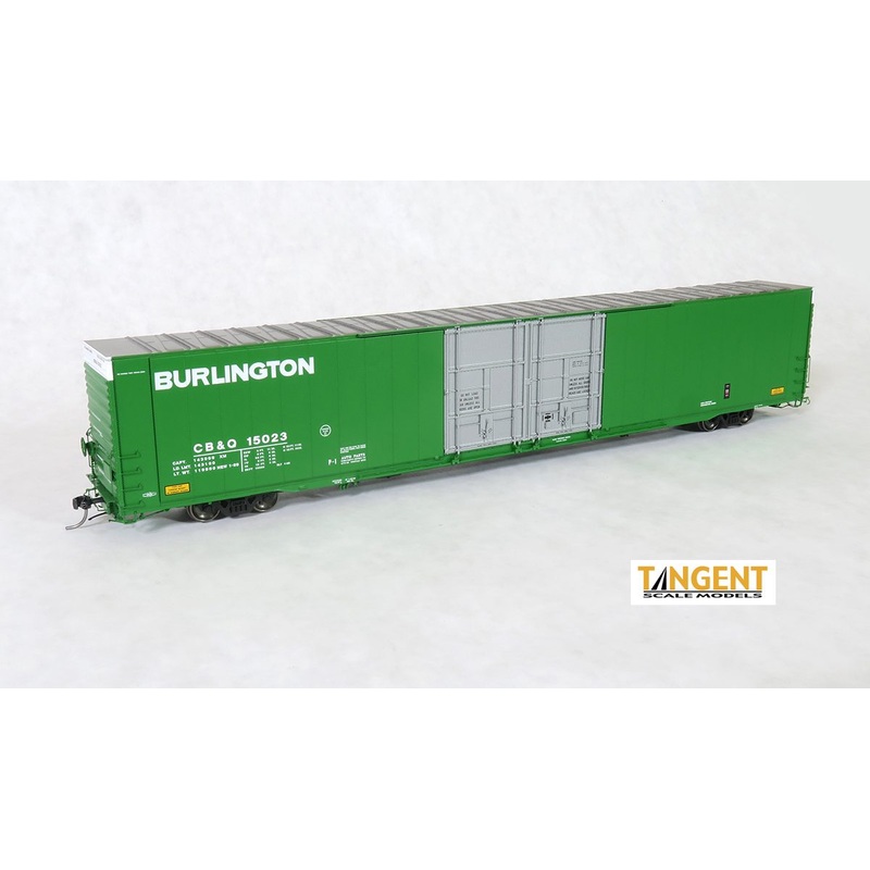 Tangent Scale Models 25028-01 HO Scale Greenville 86' Auto Parts Boxcar Burlington CB&Q 15023