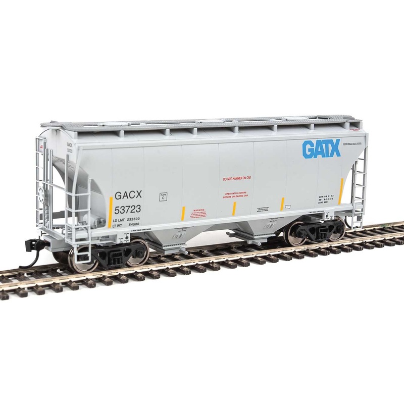 Walthers 910-7553 HO 39' Trinity 3281 2-Bay Covered Hopper GATX/GACX 53723