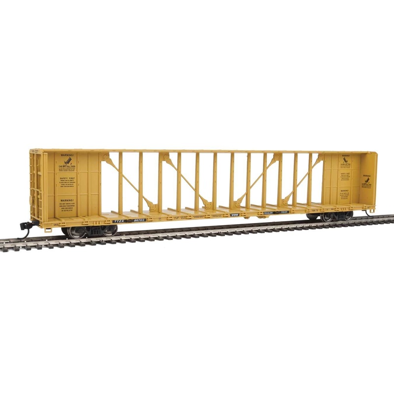 Walthers Mainline 910-4860 HO Scale 72' Centerbeam Flatcar Trailer Train TTZX 86703