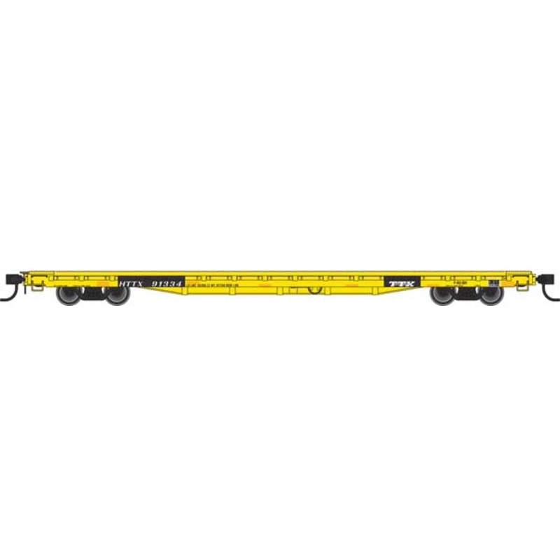 Walthers Mainline 910-5338 60' Pullman Flatcar "Heavy Duty" Trailer Train HTTX 91467