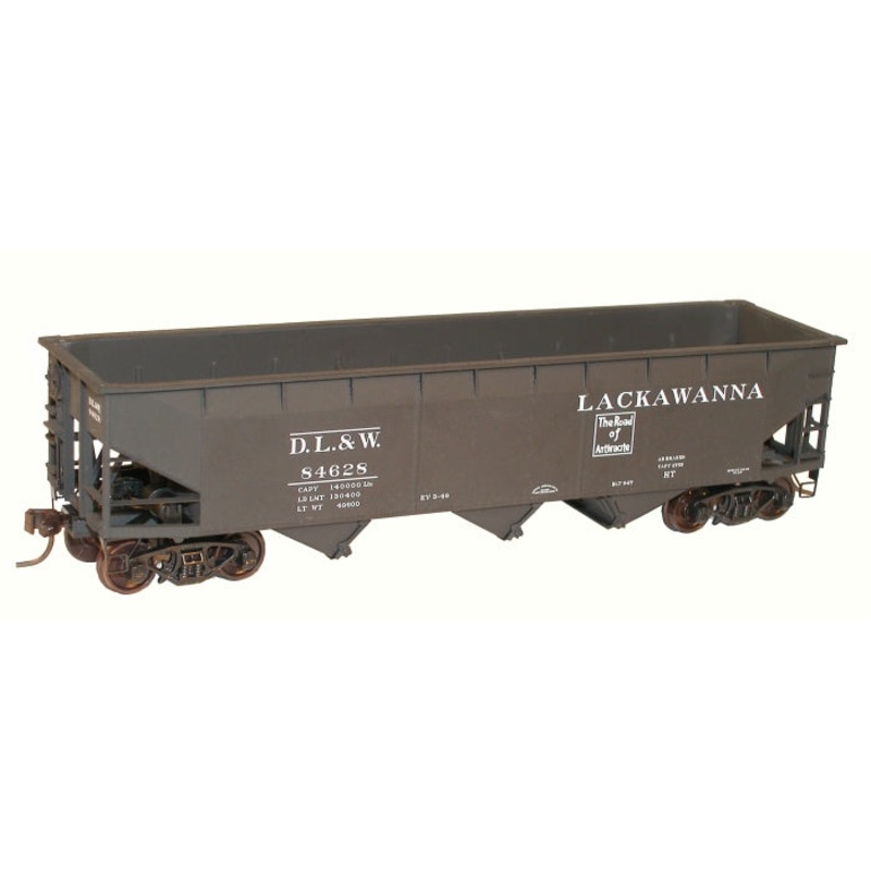 Accurail 75534 HO Scale AAR 70 Ton Offset 3 Bay Hopper Kit 2 Pack D&LW - NOS