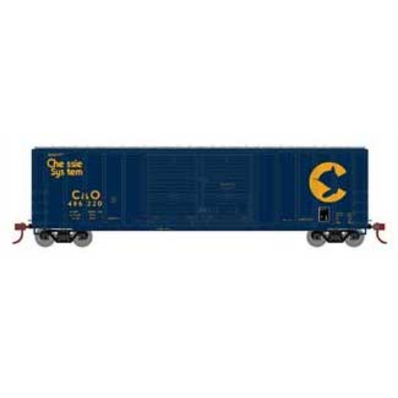 Athearn 15876 HO Scale FMC 5077 Double Door Boxcar Chessie System C&O 486220
