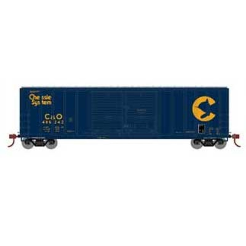 Athearn 15878 HO Scale FMC 5077 Double Door Boxcar Chessie System C&O 486242