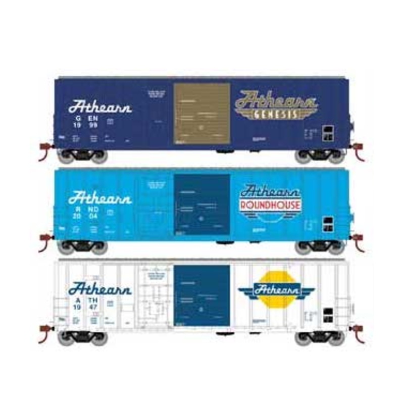 Athearn 26745 HO Scale 50' FMC Combo Door Boxcar 3 Car Collector Set