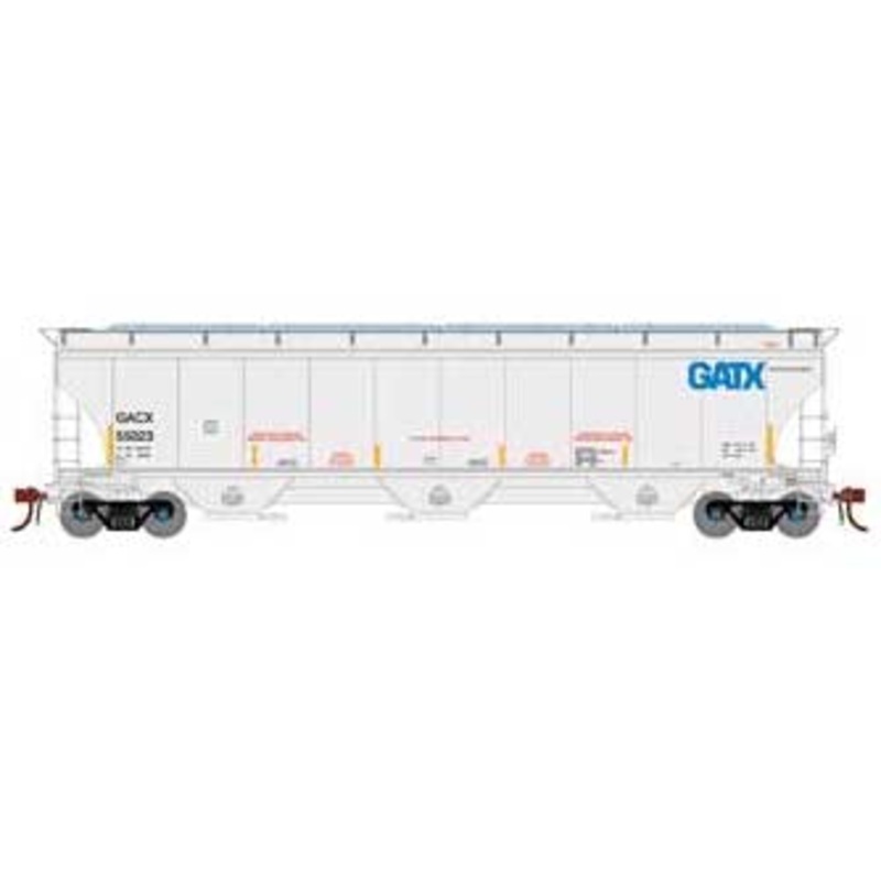 Athearn Genesis G89986 HO Scale Trinity 3 Bay Covered Hopper GATX/GACX 55923