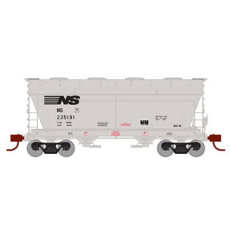 Athearn HO Scale 15497 ACF 2970 2 Bay Covered Hopper Norfolk Southern NS #235191