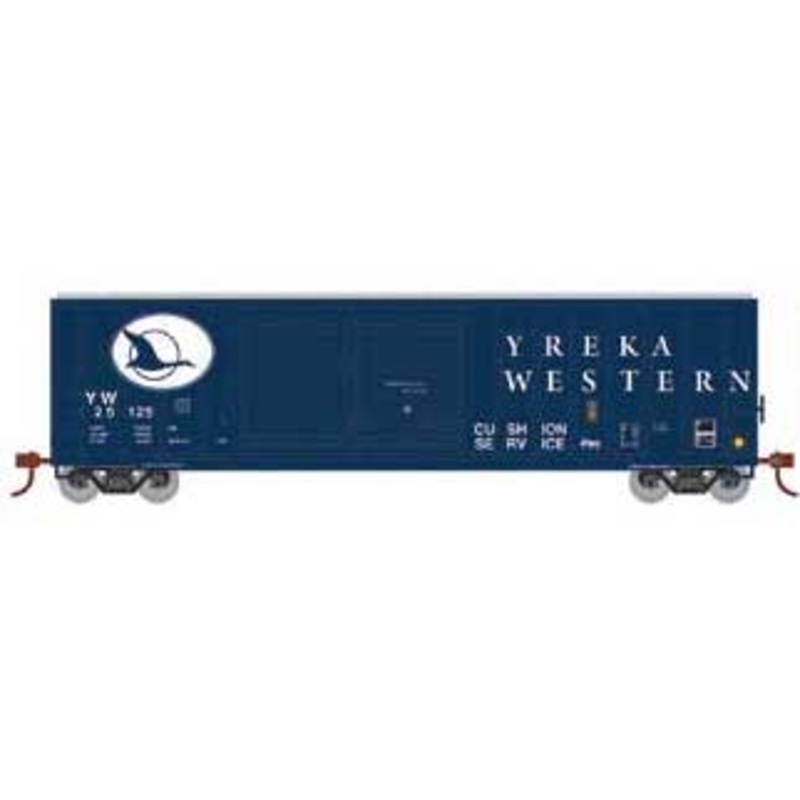 Athearn HO Scale 98517 50' FMC Offset Double Door Boxcar Yreka Western YW 25125