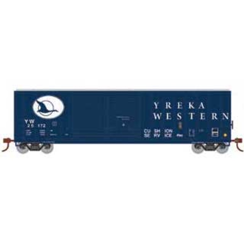 Athearn HO Scale 98518 50' FMC Offset Double Door Boxcar Yreka Western YW 25172