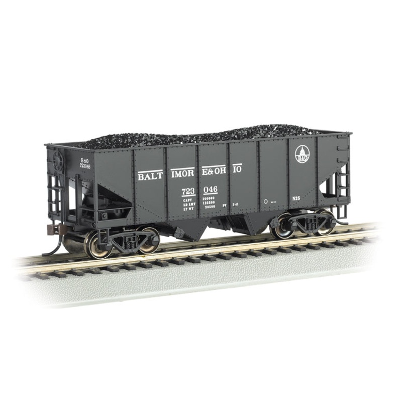 Bachmann 19509 HO Scale USRA 55 Ton Hopper Car with Coal Load Baltimore & Ohio B&O