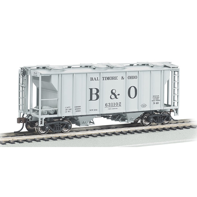 Bachmann 73503 HO Scale PS2 2 Bay Covered Hopper Baltimore and Ohio B&O 631102