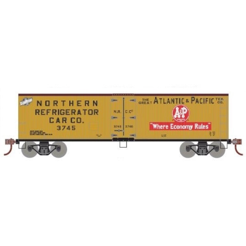 Roundhouse 85606 HO Scale 40' Wood Reefer Atlantic & Pacific A&P NRCC 3764 - NOS