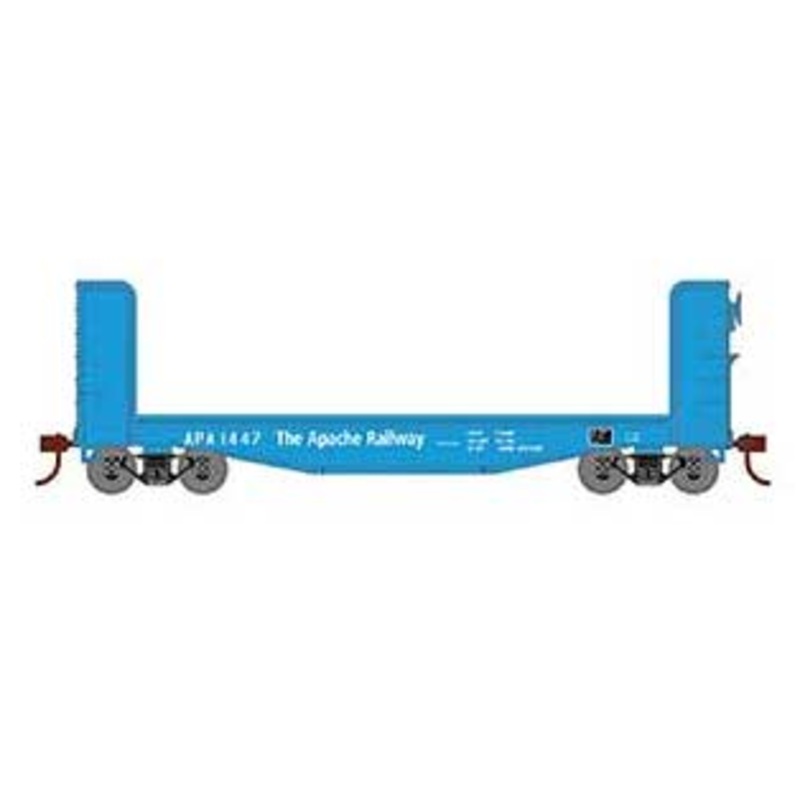 Roundhouse 91463 HO Scale 40' Pulpwood Flatcar Apache Railway APA 1447