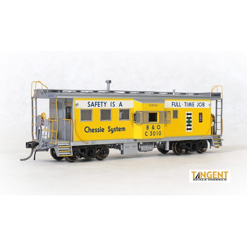 Tangent Scale Models 60022-01 HO Scale ICC B&O I-18 Caboose Chessie System Gold Safety B&O C-3010