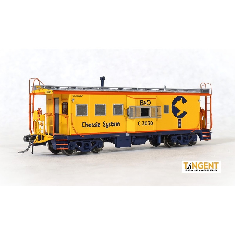 Tangent Scale Models 60029 HO Scale ICC B&O I-18 Caboose Chessie System (1973+ Era) B&O