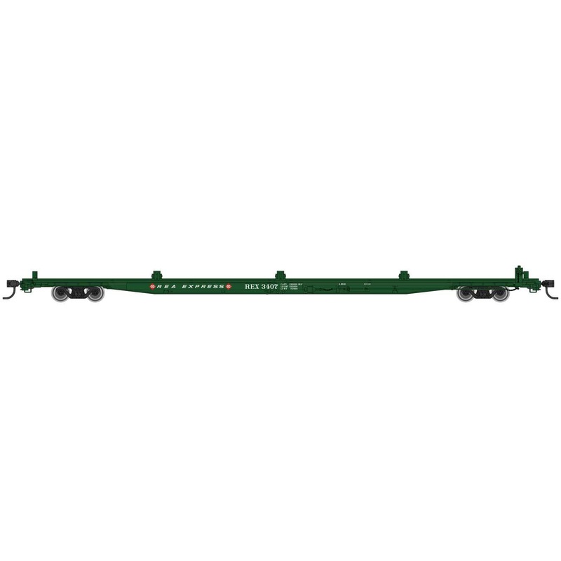 Walthers Mainline 910-5527 HO Scale G85 85' Flatcar Railway Express REA 3407