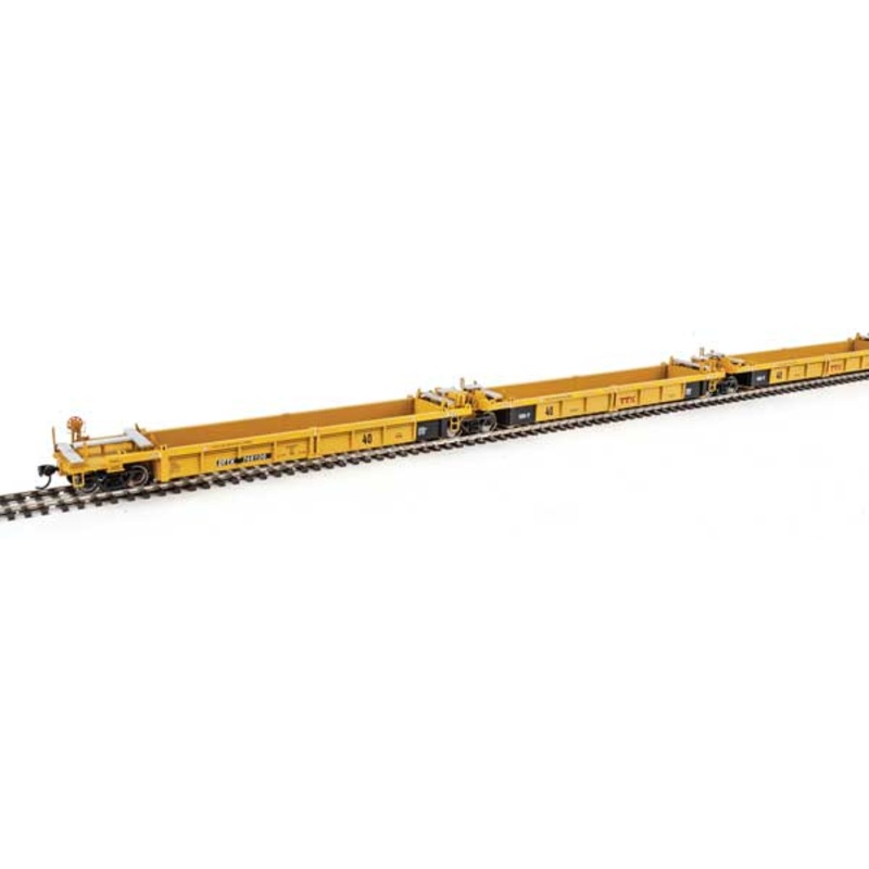 Walthers Mainline 910-55648 HO Scale 5-Unit Rebuilt 40' Well Car TTX DTTX 748106
