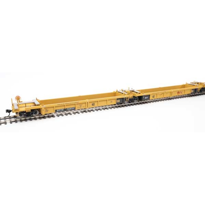 Walthers Mainline 910-55653 HO Scale 5-Unit Rebuilt 40' Well Car TTX DTTX 748317
