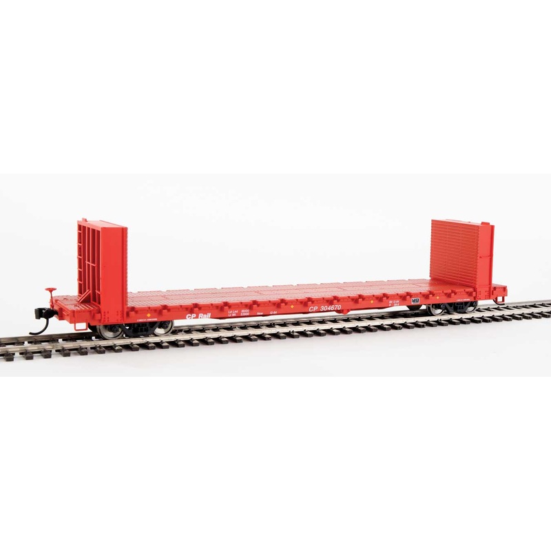 Walthers Mainline 910-5807 60' Pullman Bulkhead Flatcar Canadian Pacific CP 304670