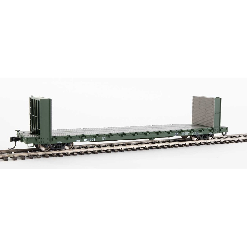 Walthers Mainline 910-5810 60' Pullman Bulkhead Flatcar Indiana Harbor Belt IHB 819005