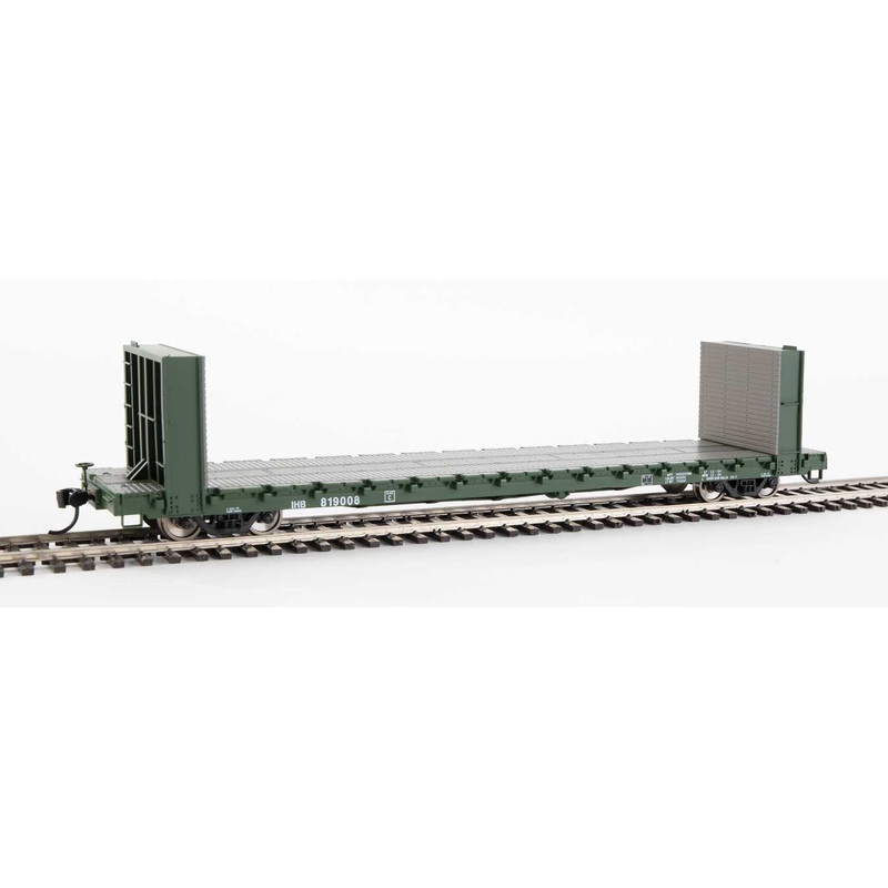 Walthers Mainline 910-5811 60' Pullman Bulkhead Flatcar Indiana Harbor Belt IHB 819008