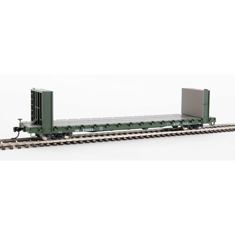 Walthers Mainline 910-5812 60' Pullman Bulkhead Flatcar Indiana Harbor Belt IHB 819009