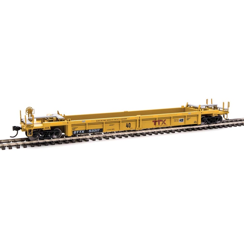 Walthers Mainline 910-8418 HO Scale Thrall Rebuilt 40' Well Car TTX DTTX 53317