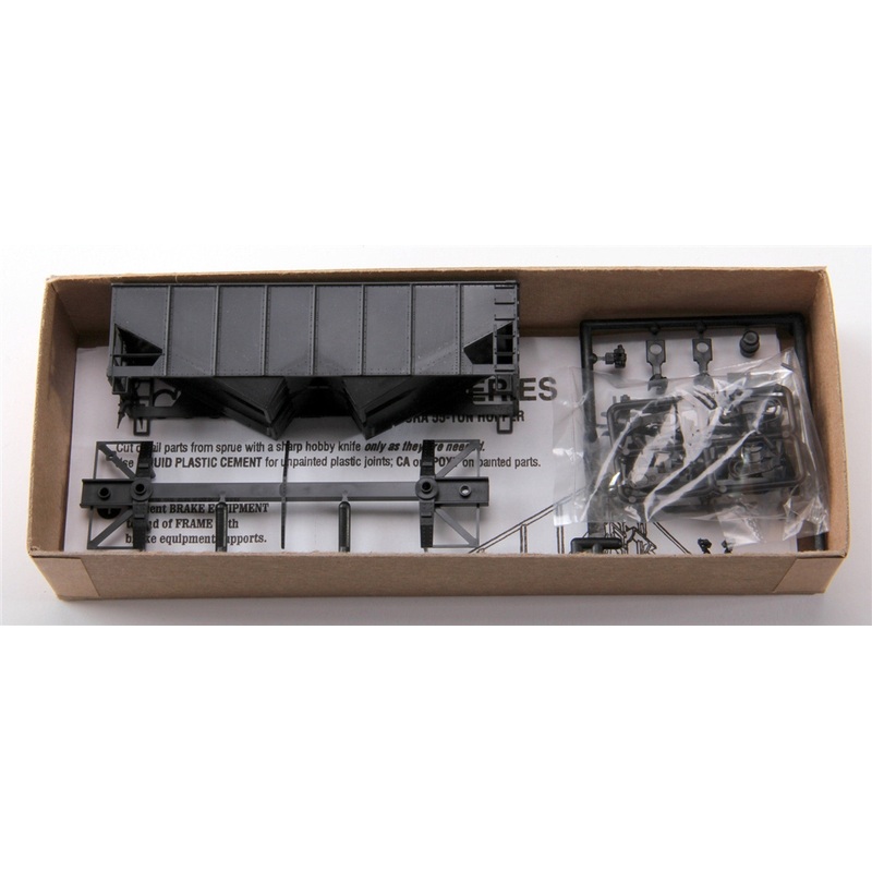 Accurail 2500 HO Scale 55 Ton 2 Bay Open Hopper Kit Undecorated - NOS