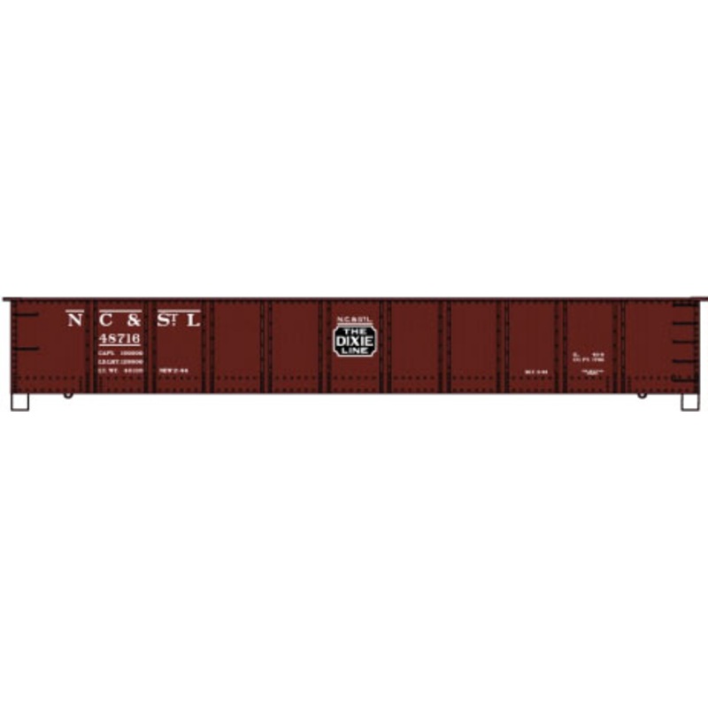 Accurail 3758 HO Scale 41' AAR Steel Gondola Kit NC&StL (#s Vary - Nashville, Chattanooga & St. Louis)