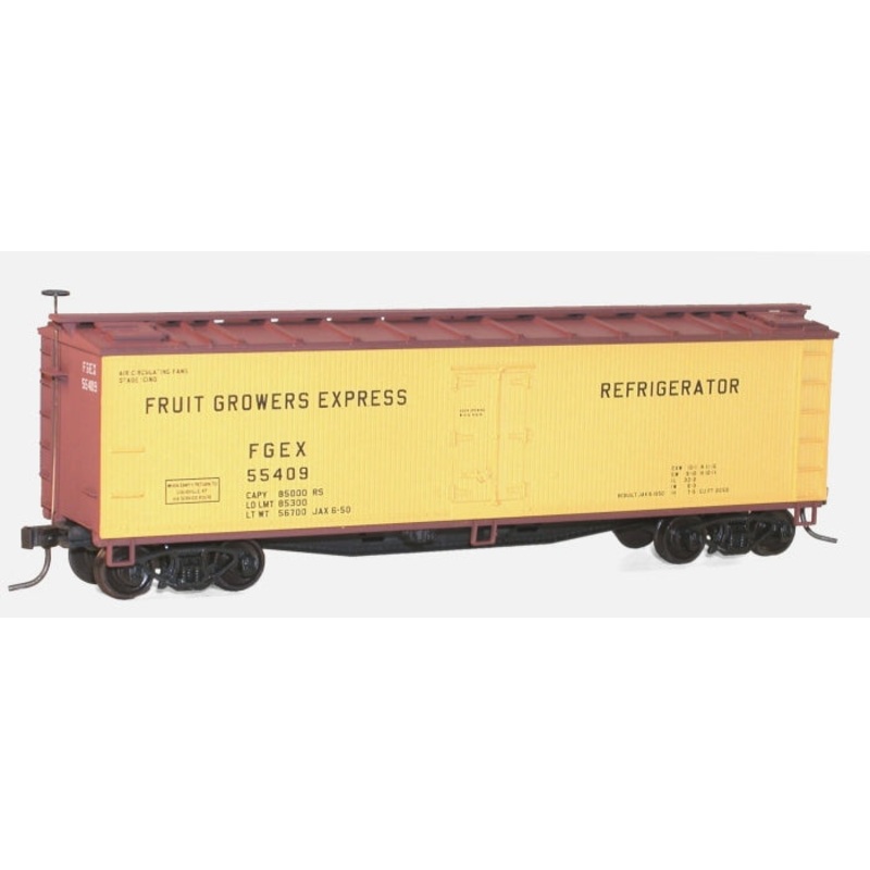 Accurail 48022 HO Scale 40' Wood Reefer Kit Fruit Growers Express FGE - NOS