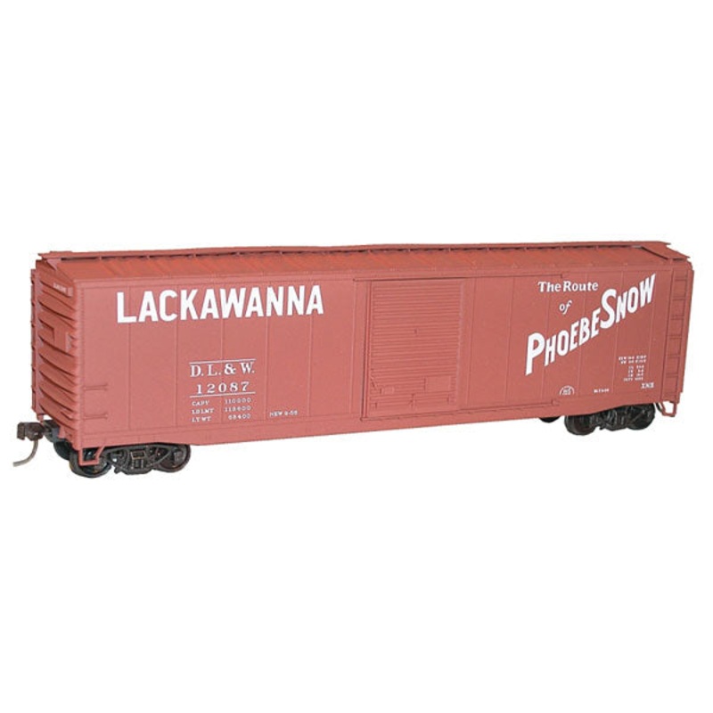 Accurail 50101 HO Scale 50' Steel  Boxcar Kit Lackawanna DL&W 12057 - NOS