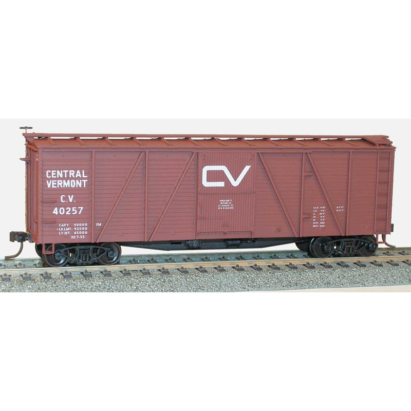 Accurail 70111 HO Scale 40' Single Sheath Boxcar Kit Central Vermont CV 40257 - NOS