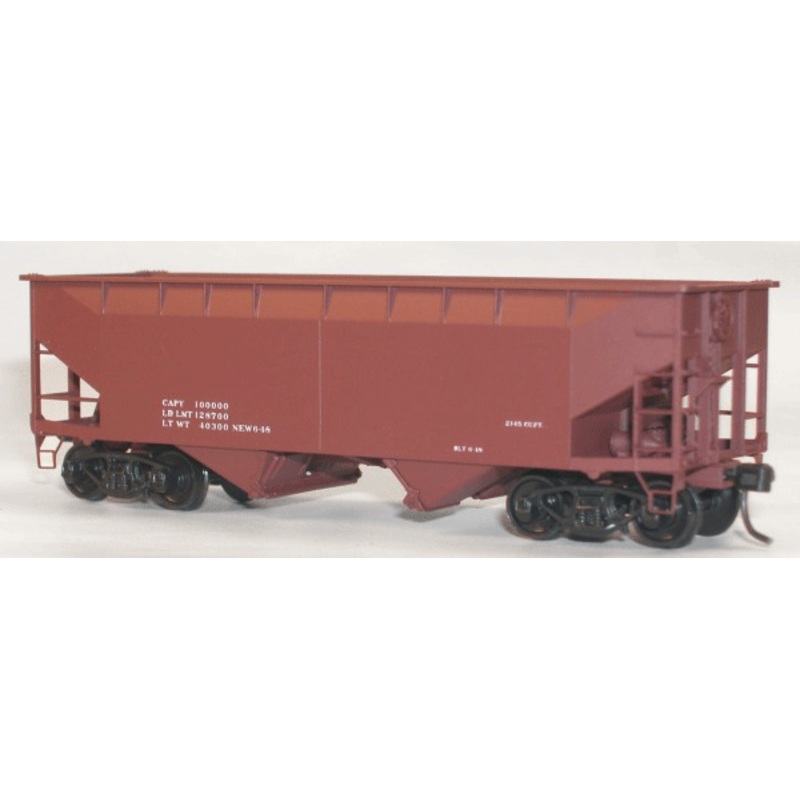 Accurail 7798 HO Scale 50 Ton Offset Side Twin Hopper Kit Data Only Mineral Red - NOS