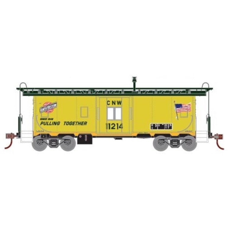 Athearn 74781 HO Scale Bay Window Caboose Chicago NorthWestern C&NW 11214 - NOS